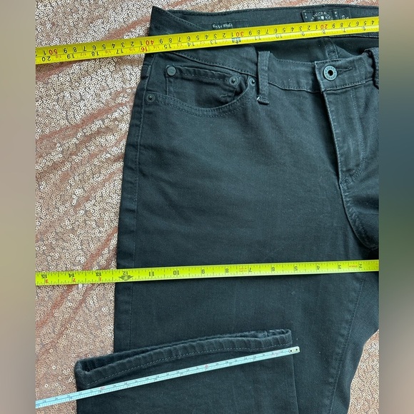 Lucky Brand Easy Rider Jeans Womens Size 32 Black Wash Mid Rise - Picture 3 of 9